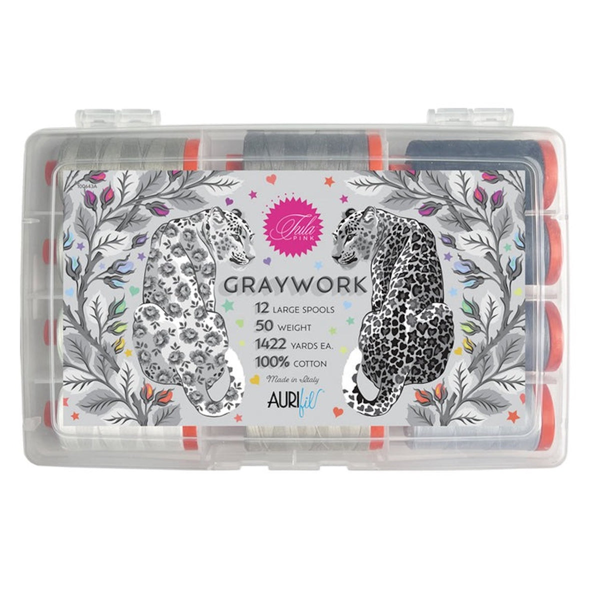 Graywork Large Aurifil Thread by Tula Pink – Strawberry Quiltcake