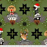 Merry and Bright Quilt Kit featuring Holiday Homies Flannel by Tula Pink