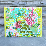 Custom Floral Reef Large Booklet Pouch