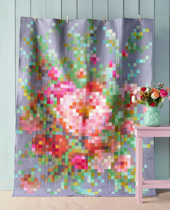 Flower Bouquet Embroidery Quilt Kit