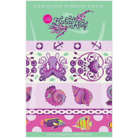 PRE-ORDER Floral Reef Ultraviolet Ribbon Pack