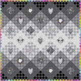 PRE-ORDER Fade To Gray Quilt Kit featuring Graywork