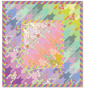 Rainbow Regalia Quilt Kit featuring Untamed