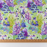 Tula Pink Floral Reef Collection Reef What You Sew Vinyl 1/2 Yard Cut (Preorder)
