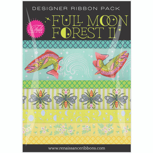 Full Moon Forest II Tula Pink 50th Collection Ribbon Pack in Enchanted