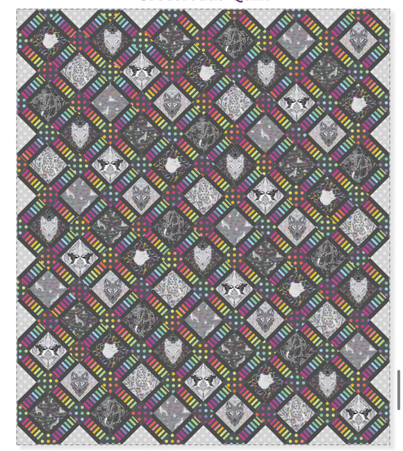 PRE-ORDER Crossroads Quilt Kit featuring Graywork