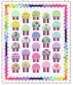 PRE-ORDER Jellyfishing Quilt Kit featuring Floral Reef