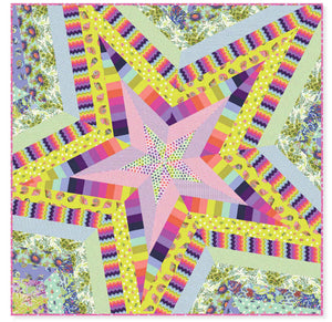 PRE-ORDER Star Storm Quilt Kit featuring Floral Reef