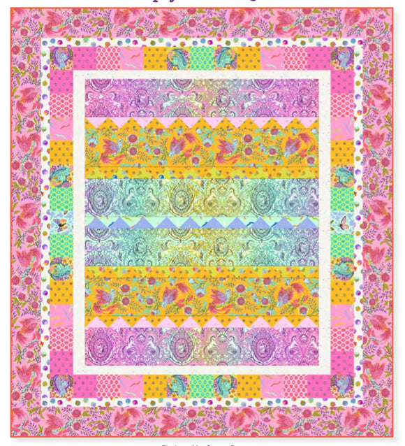 Hex On The Beach Quilt Kit – Strawberry Quiltcake