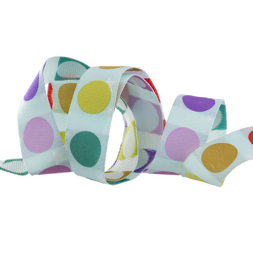 Disco Dot Ribbon Blue/Multi