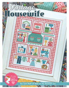Vintage Housewife Cross Stitch Kit
