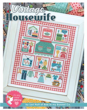 Vintage Housewife Cross Stitch Kit