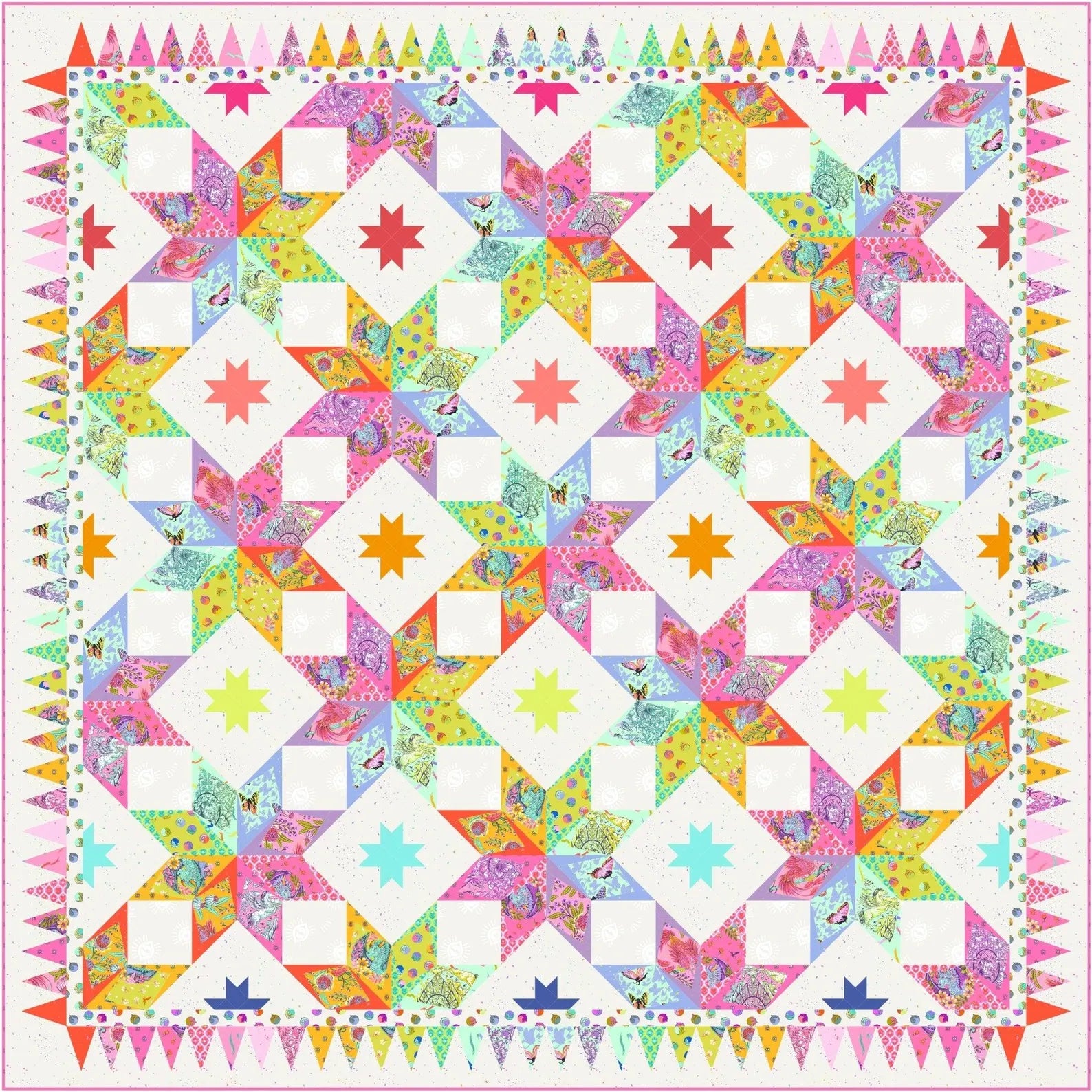 ♥海のキルト♥一点物 Hex On The Beach Quilt Kit – Strawberry Quiltcake