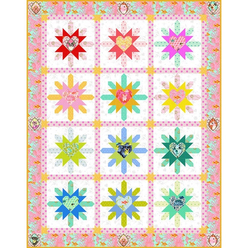 Heart Burst Quilt Kit featuring Besties