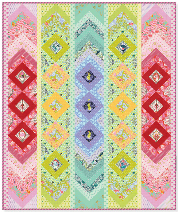 Friendship Bracelet Quilt Kit featuring Besties