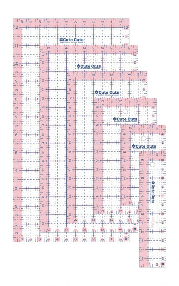 Cute Cut Rectangular Ruler Set