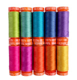 Dragon's Breath Small Aurifil Thread Set by Tula Pink