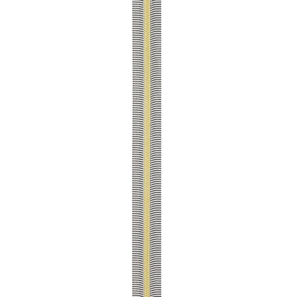 Black and White Gold Coil Zippers