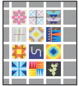 Kona Cotton Designer BOM 2018 Quilt Kit