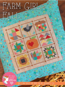 PRE-ORDER Farm Girl Fall Sampler Cross Stitch Set