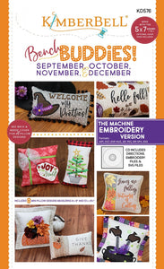 Bench Buddy Series September December Machine Embroidery CD by Kimberbell Designs
