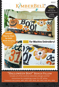 Halloween Boo! Bench Pillow Machine Embroidery CD by Kimberbell Designs
