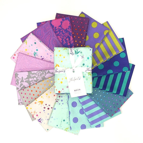 True Colors Peacock FQ Bundle by Tula Pink