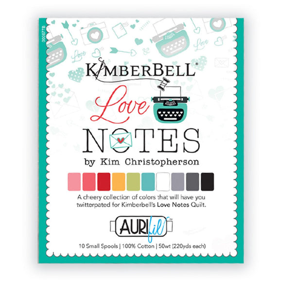 Love Notes Aurifil Thread Collection by KimberBell