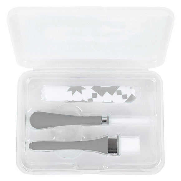 Oh Sew Clean Brush and Cloth Set Grey by Lori Holt