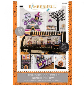 Twilight Boo-Levard Bench Pillow Machine Embroidery Pattern CD by KimberBell