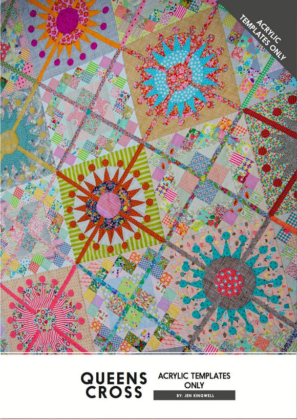 Queens Cross Pattern and Acrylic Templates by Jen Kingwell