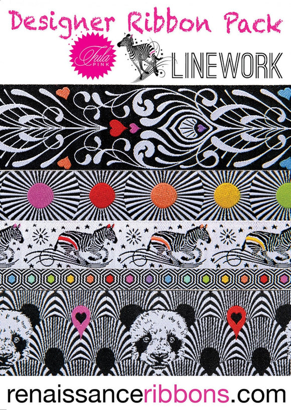 Tula Pink LineWork Ribbon Pack