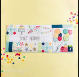 Shout Hooray Bench Pillow Embroidery Kit